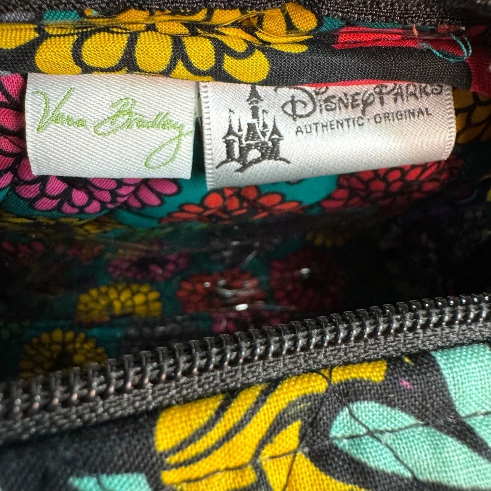 Vera Bradley Disney Mickey Minnie Sensational Floral Cosmetic Bag Makeup Pouch